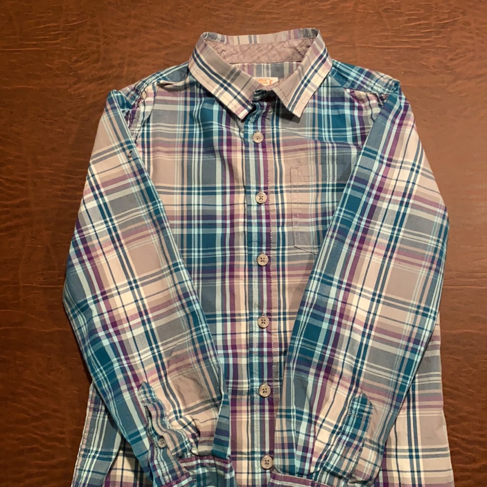 Cat and Jack plaid Girls Shirt (Size 8/10)